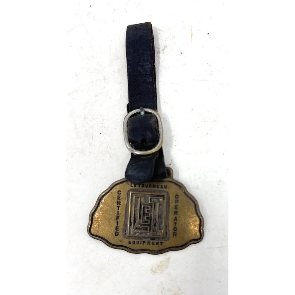 LET‎ Letourneau Operator Bronze Watch Fob